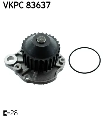 Водна помпа, охлаждане на двигателя SKF